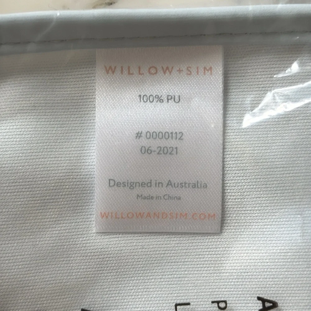 NWT Bundle of Two (2) Willow + Sim Cloud Blue Oversized Waterproof Bibs
